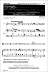 Humbly Walk with God SATB choral sheet music cover